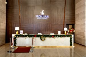 decoração de recepção